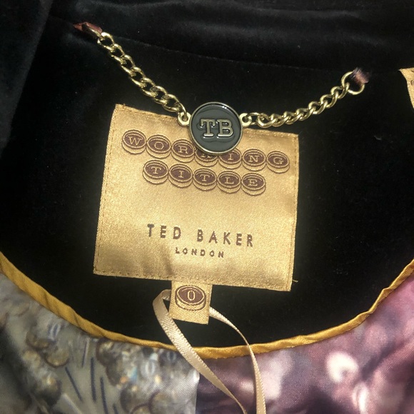 Ted Baker Velvet Blazer, Black - Picture 3 of 5